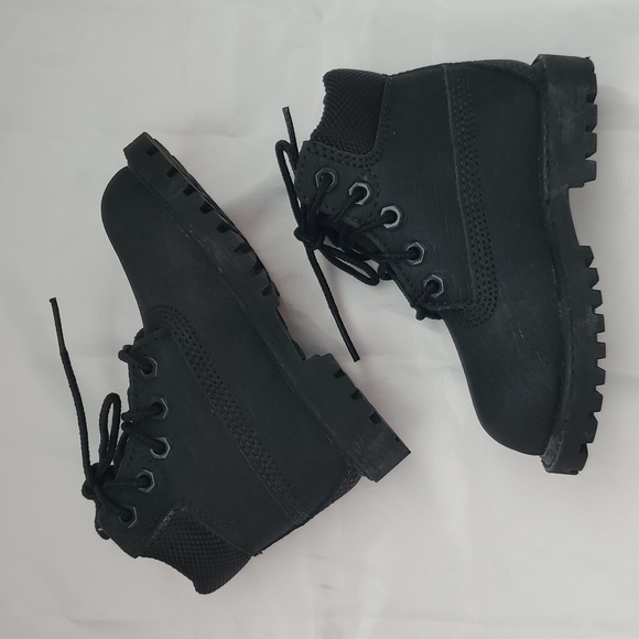 Toddler Timberland Waterproof Leather Boots Black - Picture 4 of 7